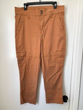 CAbi Women's Cargo Pants in Rust Orange